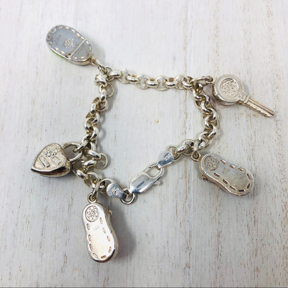 Alan K Millefiori Murano Sterling silver charm bracelet, rare - Picture 6 of 13